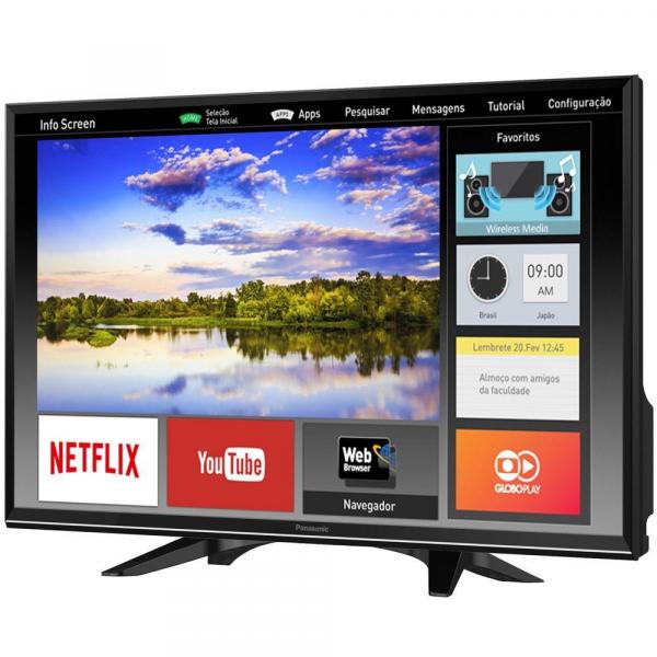 Smart TV LED 32" HD Panasonic TC-32ES600B Wi-Fi, 2 USB, 3 HDMI, Media Player, My Home Screen