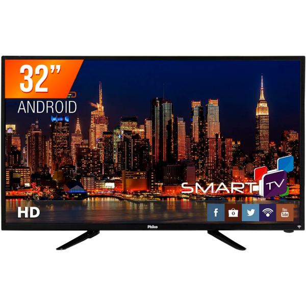 Smart TV LED 32 HD Philco PH32B51DSGWA 2 HDMI 2 USB Wi-Fi
