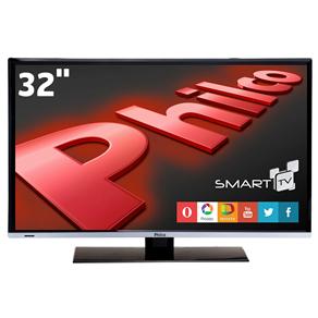 Smart TV LED 32" HD Philco PH32B28DSGW com Conversor Digital, Tecnologia Ginga, Wi-Fi, Entradas HDMI e Entrada USB - Smart TV LED 32" HD Philco PH32B