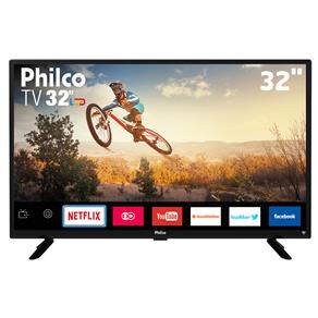 Smart TV LED 32" HD Philco PTV32G50SN com Processador Dual Core, Wi-Fi Integrado, Dolby Audio, Som Surround, Midiacast, Entradas HDMI e USB