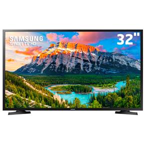 Smart TV LED 32" HD Samsung 32J4290 com Plataforma Tizen, Wide Color Enhancer Plus, Espelhamento de Tela, Wi-Fi, Dolby Digital Plus, HDMI e USB