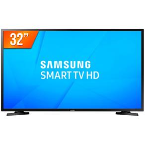 Smart TV LED 32`` HD Samsung 32J4290 2 HDMI 1 USB Wi-Fi Conversor Digital - Bivolt