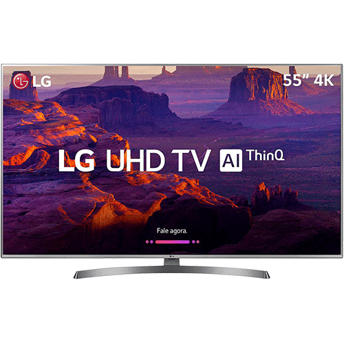 Tudo sobre 'Smart TV LED LG 55" 55UK6530 Ultra HD 4k com Conversor Digital 4 HDMI 2 USB Wi-Fi Dts Virtual X Sound Sync 60Hz Inteligencia Artificial - Prata'