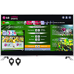 Tudo sobre 'Smart TV LED LG 39 39LB5800 Full HD 3 HDMI 3 USB Wifi Integrado 120Hz + Suporte Universal em ABS Preto - Indusat'