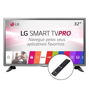 Smart TV LED 32 LG HD Conversor Digital 2 Controles Suporte Parede 32LJ601C