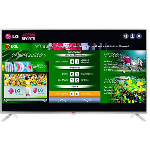 Smart TV LED LG 32" 32LB580B HD 3 HDMI 3 USB Wi-fi Integrado Frequência (60Hz)