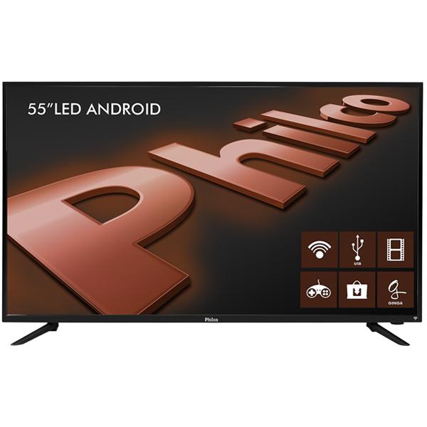 Smart TV LED PH55A17DSGWA 55" Full HD Wi-Fi Preto - PHILCO
