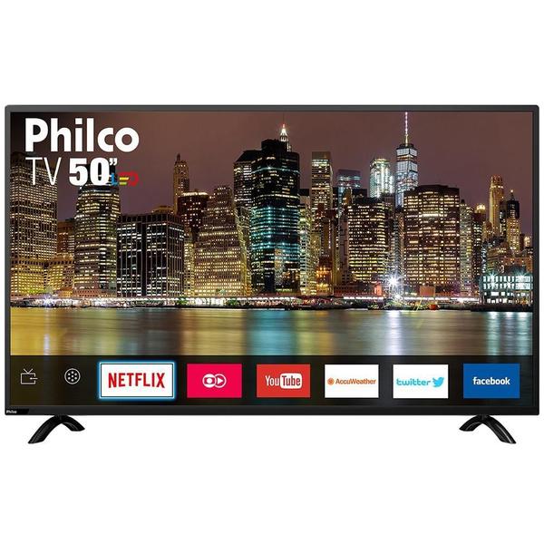 Smart TV LED Philco 50" PTV50E60SN, HDMI, USB, 60Hz