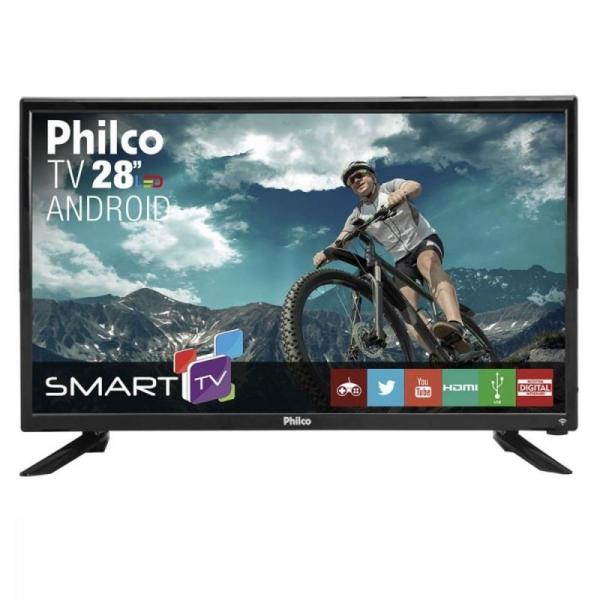 Smart TV LED Philco 28 Pol Conversor Digital HD 2 HDMI 2 USB PH28N91DSGWA