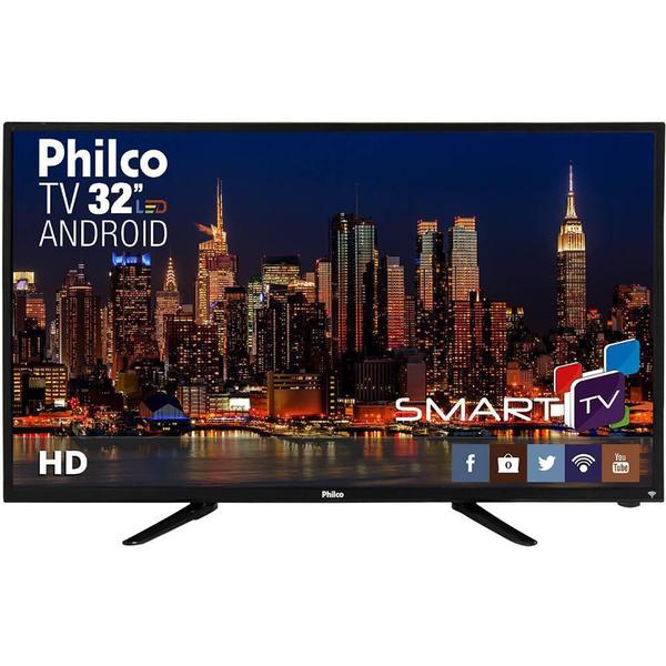 Smart TV LED Philco 32" PH32B51DSGWA, HD, HDMI, USB, Wi-Fi, 60Hz