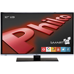 Smart TV LED 32" Philco PH32B28DSGW HD com Conversor Digital 3 HDMI USB Wi-Fi PVR