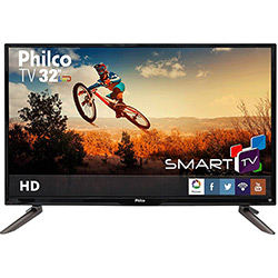 Smart TV LED 32" Philco Ph32c10dsgw HD com Conversor Digital 3 HDMI 1 USB Wi-Fi