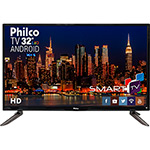 Smart TV Led 32" Philco Ph32c10dsgwa HD Conversor Digital Integrado 3 HDMI 2 USB Wi-Fi