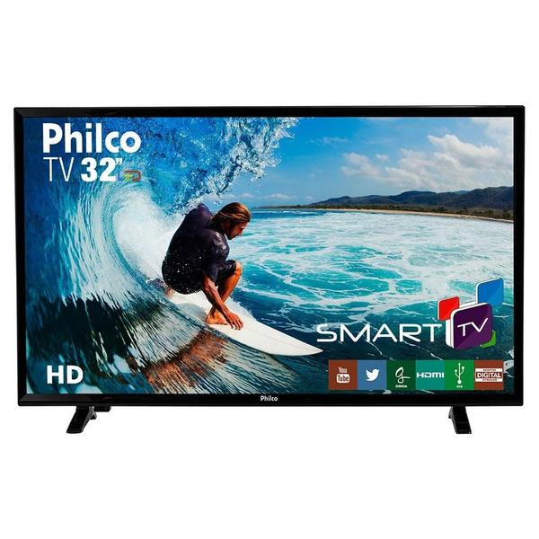 Smart TV LED 32" Philco PH32E31DSGW HD, Wi-Fi, HDMI, USB