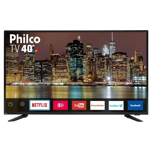Smart TV LED Philco PTV40E60SN 40" Full HD WiFi USB HDMI Dolby Audio Midiacast 60hz