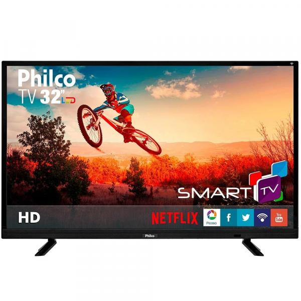 Smart TV LED 32" Philco PTV32E21DSWN HD com Wi-Fi, 2 USB, 2 HDMI, Surround, 60HZ