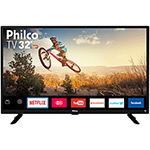 Smart TV LED 32" Philco PTV32G50SN HD com Conversor Digital 2 HDMI 1 USB Wi-Fi Áudio Dolby Preta