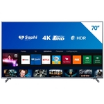 Smart TV LED Philips 70" 70PUG6774/78, 4K HDMI USB com Sistema SAPHI e Wi-Fi Integrado