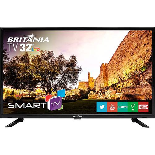 Tudo sobre 'Smart TV LED 32" Britânia BTV32G51SN HD com Conversor Digital 2 HDMI 1 USB Wi-Fi Áudio Dolby - Preta'
