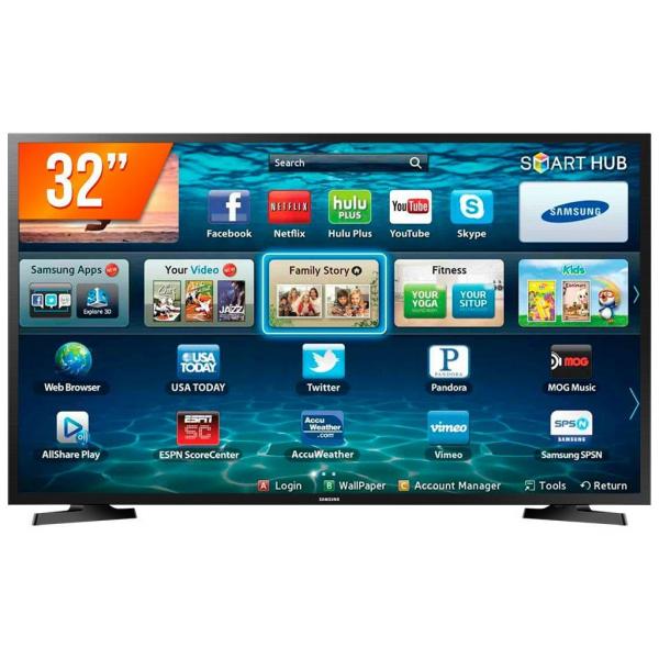 Smart TV LED 32" Samsung LH32BENELGA/ZD Full HD, 2 HDMI, USB, Wi-Fi