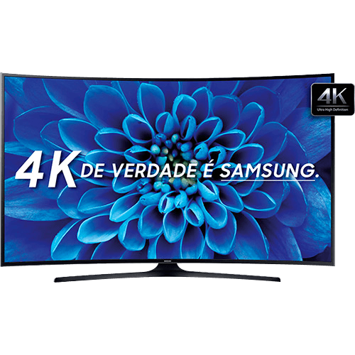 Smart TV LED Tela Curva 40" Samsung 40KU6300 Ultra HD 4K 3 HDMI 2 USB