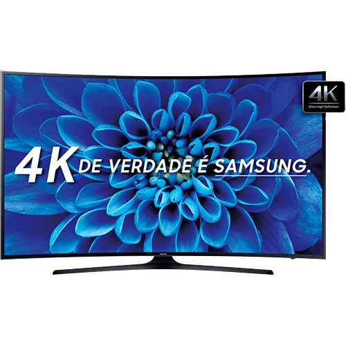Smart TV LED Tela Curva 49" Samsung 49KU6300 Ultra HD 4K 3 HDMI 2 USB