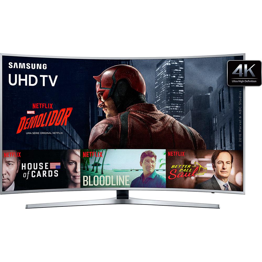 Smart TV LED Tela Curva 65" Samsung 65KU6500 Ultra HD 4K 3 HDMI 2 USB