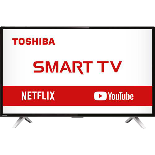 Smart TV LED 32" Toshiba 32L2800 HD com Conversor Integrado 3 HDMI 2 USB Wi-Fi 60Hz - Preta