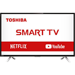 Smart TV LED 32" Toshiba 32L2800 HD com Conversor Integrado 3 HDMI 2 USB Wi-Fi 60Hz - Preta
