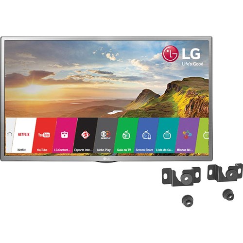 Smart TV LG HD LED 32" 32LH560B 2 HDMI 1 USB Painel IPS Miracast Widi 60Hz + Suporte Universal Fixo Para TV De 14 A 84" Uni100 Línea