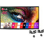 Smart TV LG WebOS 3.0 LED 43" Ultra HD 4K 43uh6000 Painel Ips, Hdr Pro e Ultra Surround 3HDMI 1 USB 60Hz + Suporte Universal Fixo para Tv de 14 a 84" Uni100 Línea