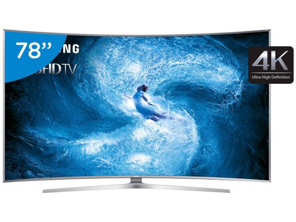 Smart TV Nano Cristal 3D Curva 78” Samsung - UN78JS9500GX Ultra HD 4K 4 HDMI 3 USB Wi-Fi