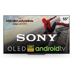 Smart TV OLED 55" UHD 4K Sony BRAVIA XBR-55A8F com HDR, Android TV, Acoustic Surface, Wi-Fi, Motionflow XR, Triluminos, 4K X-Reality Pro, HDMI e USB