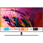 Smart TV QLED 55" Samsung 2018 QN55Q7FNAGXZD Ultra HD 4k com Conversor Digital 4 HDMI 3 USB Wi-Fi Única Conexão Invisível Modo Ambiente e Pontos Quânticos - Prata