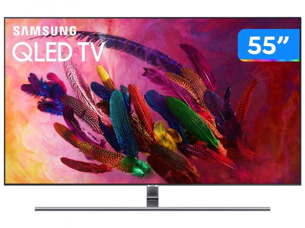Smart TV QLED 55” Samsung 4K/Ultra HD Q7FN - Tizen Modo Ambiente Linha 2018
