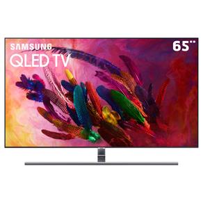 Smart TV QLED 65" UHD 4K Samsung QN65Q7FN com Conexão Invisível, Modo Ambiente, Pontos Quânticos, HDR, Design 360º, Controle Remoto Único - 2018