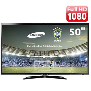 Smart TV Slim LED 50" Full HD Samsung 50F5500 com Função Futebol, 120Hz Clear Motion Rate, Wi-Fi e Conversor Digital com Sistema Ginga - Smart TV