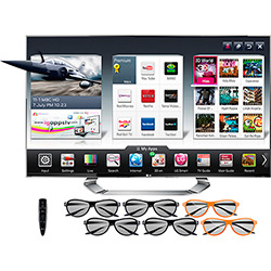 Tudo sobre 'Smart TV Ultra HD 3D 84" LG - 84LA9800 com 4 Óculos Cinema 3D, 2 Óculos Dual Play e Controle Magic Remote'