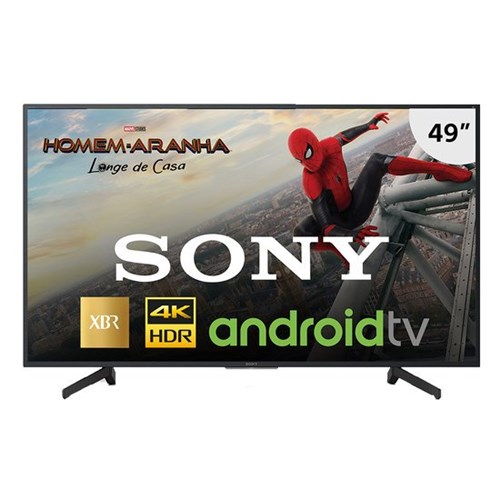 Smart TV Ultra HD LED 49'' 4K Sony, 3 USB, com Wi-Fi Integrado - XBR-49X805G