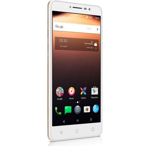 Smartphone Alcatel A3 Xl Max Dourado 32gb 3gb Ram Quad-core Android 7.0 Câmera 8mp + Frontal 5mp