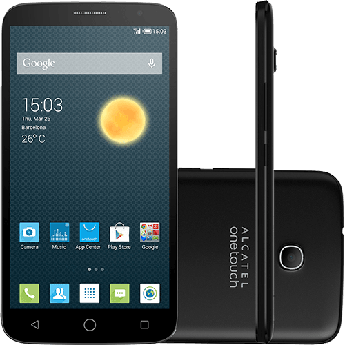Smartphone Alcatel Hero 2C Desbloqueado Android 4.4 Tela 6" 16GB 4G Wi-Fi Câmera 13MP Cinza Chumbo