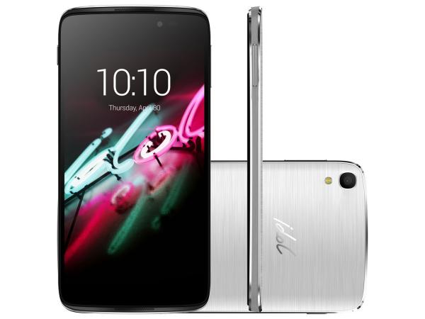 Smartphone Alcatel Idol 3 16GB Prata Dual Chip 4G - Câm. 13MP + Selfie 5MP Tela 4.7 Proc. Quad Core