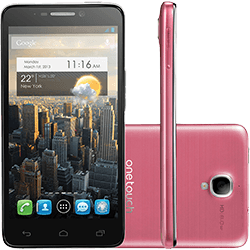 Smartphone Alcatel Idol Dual Chip Desbloqueado Android 4.1 Tela 4.7" 16GB 3G Wi-Fi Câmera de 8MP - Rosa