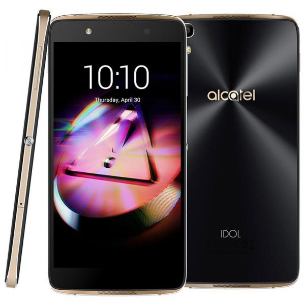 Smartphone Alcatel Idol4 Lite 16GB 3GB RAM Tela 5.2 Câmera 13MP - Preto/Dourado
