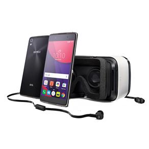 Smartphone Alcatel IDOL4 Preto + Óculos VR, Memória 48GB + 3GB RAM, Octa Core, Câmera 13MP, Selfie 8MP com Flash, Android 6.0, SingleChip, 4G
