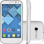 Smartphone Alcatel OT-5037E Pop C5 Dual Chip Android Tela 4.5" 4GB 3G Wi-Fi Câmera 5MP Flash de LED - Branco