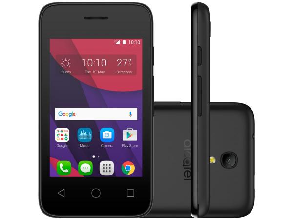 Tudo sobre 'Smartphone Alcatel PIXI4 3,5 4GB Preto Dual Chip - 3G Câm. 5MP Tela 3,5” Proc. Dual Core'
