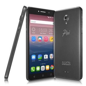 Smartphone Alcatel Pixi4 6 Preto com Tela 6” QHD, Memória 8GB, Câmera 13MP, Selfie 8MP com Flash, Quad Core 1.3Ghz, Android 5.1, Dual Chip e 3G