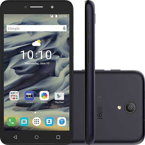 Smartphone Alcatel Pixi4 Dual Chip Android 5.1 Lollipop Tela 6" Quad Core 8 GB 3G Wi-Fi Câmera 13MP - Preto