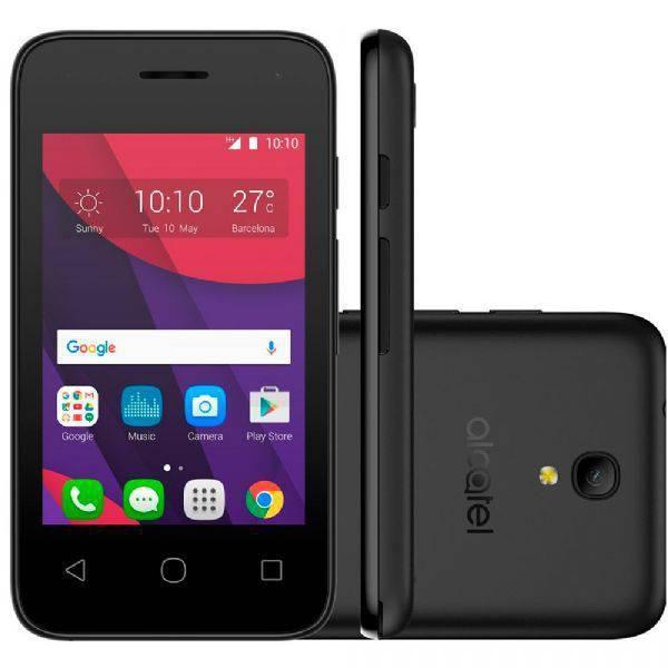 Smartphone Alcatel PIXI4, Preto, 4017F, Tela de 3.5", 4GB, 5MP